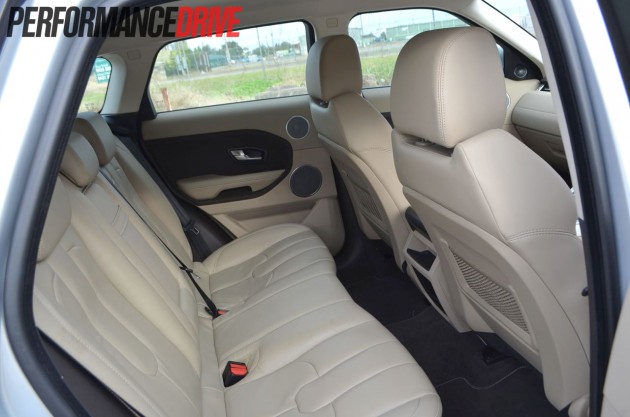 2012 Range Rover Evoque Pure SD4 rear leg room