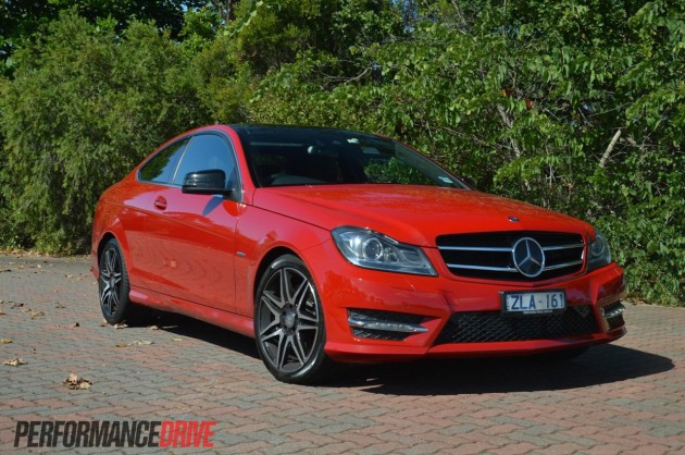 2013 Mercedes-Benz C 250 Coupe Sport Fire Opal red