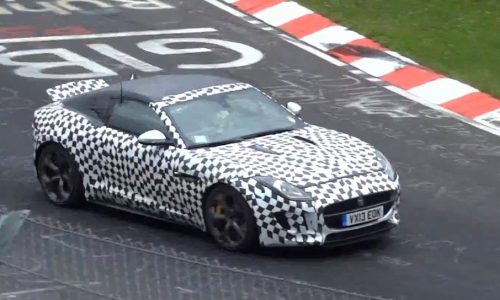 Video: Jaguar F-Type coupe prototype spotted on the ‘Ring