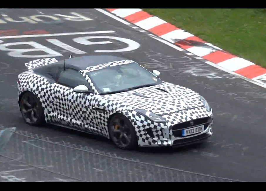 Video: Jaguar F-Type coupe prototype spotted on the ‘Ring