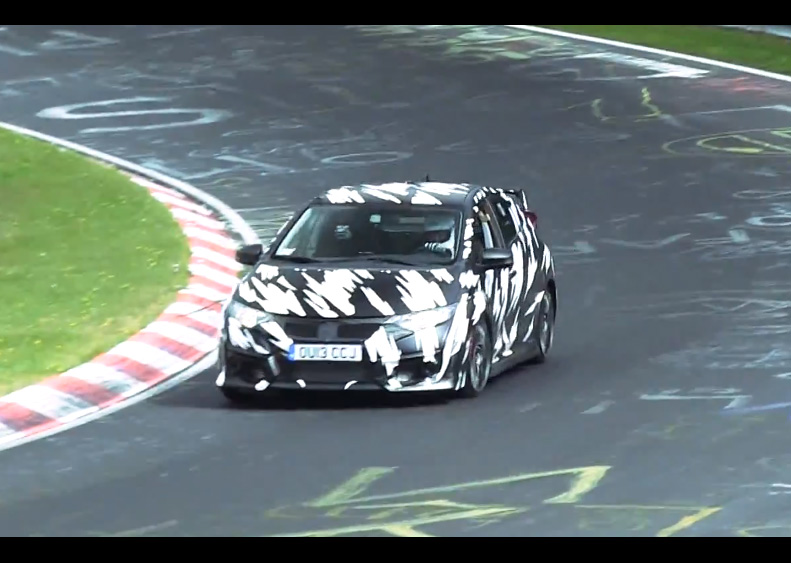 Video: 2015 Honda Civic Type R spotted on the Nurburgring