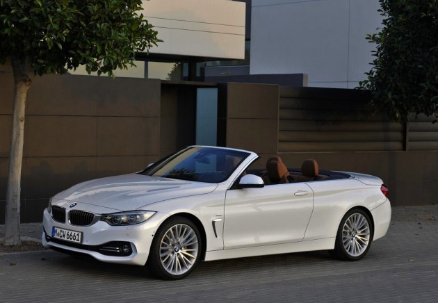 BMW 4 Series Convertible roof down