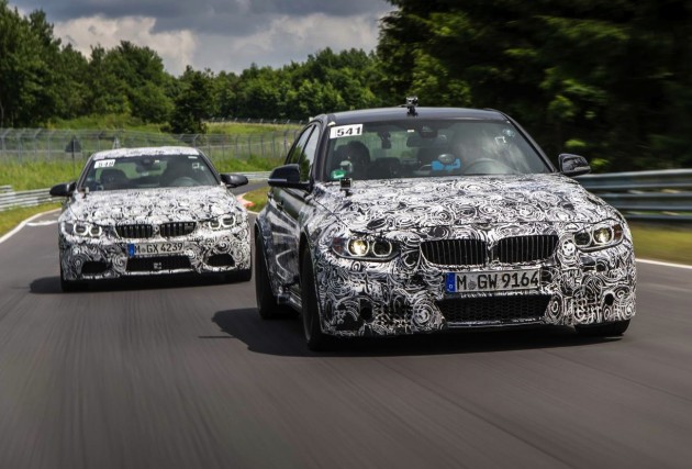 BMW M4 and M3 prototypes