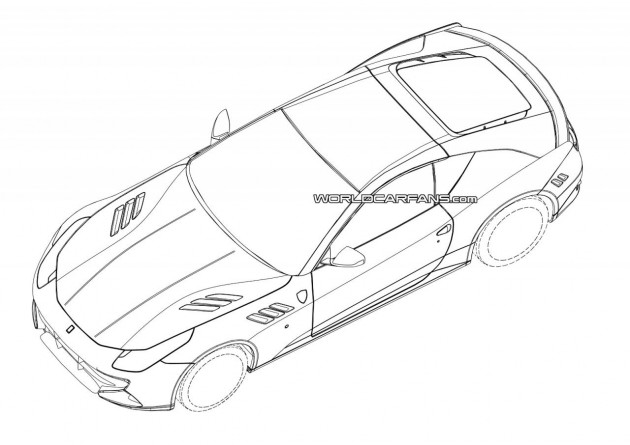 Hardcore Ferrari FF two-seater patent images