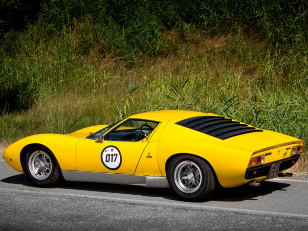 Lamborghini Miura SV owned by Rod Stewart-yellow