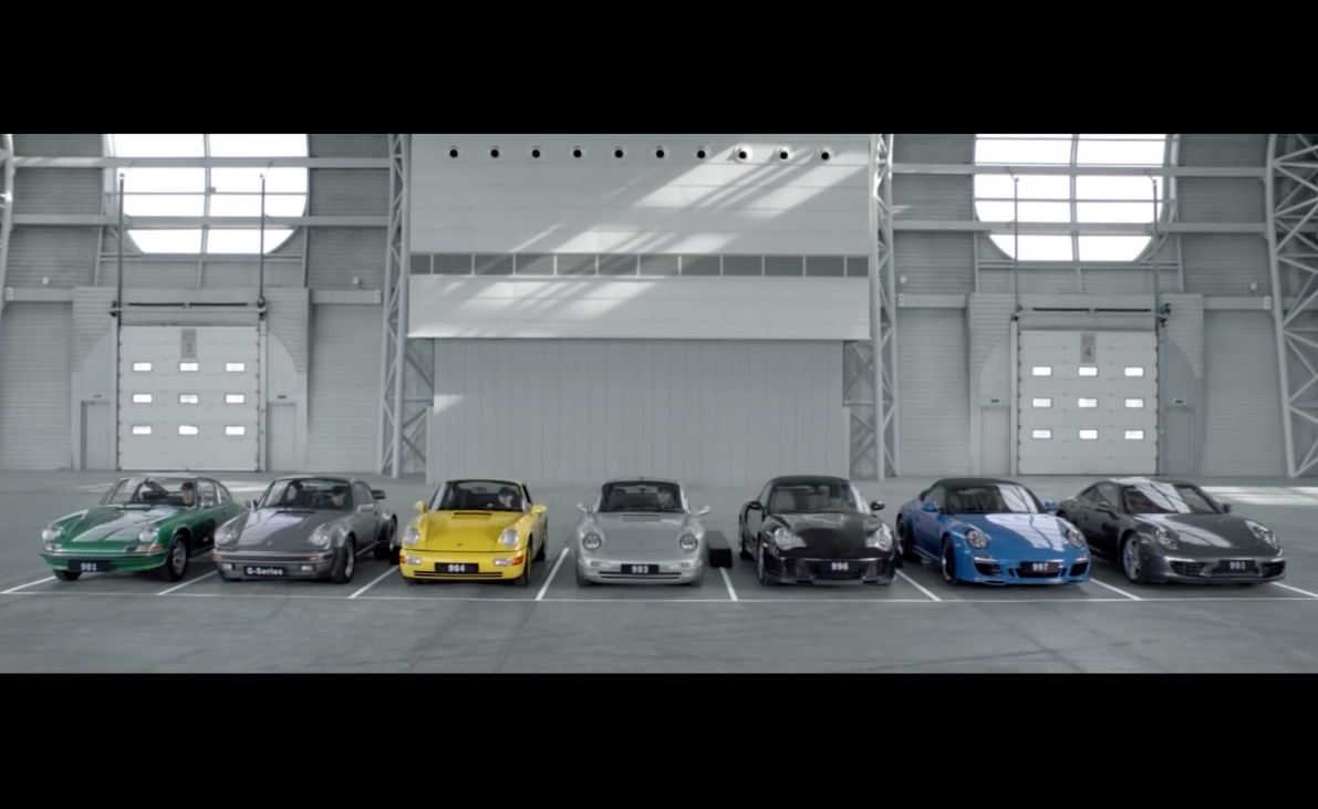 Seven Porsche 911s sing ‘happy birthday’, celebrating 50 years