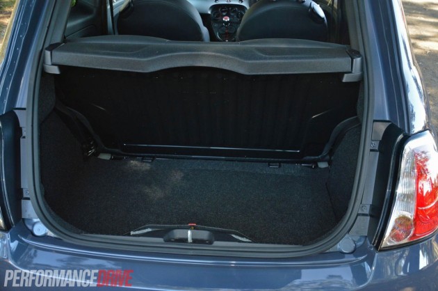 2013 Fiat 500 Sport boot space