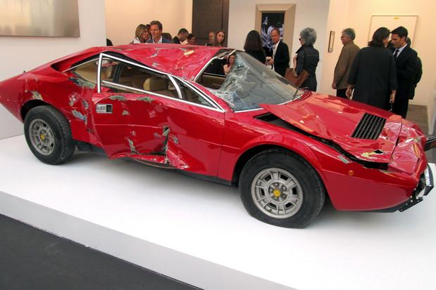 Crashed Ferrari Dino is work of art, worth US$250,000