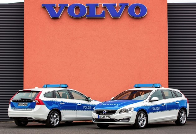 Volvo V60 plug-in hybrid German police