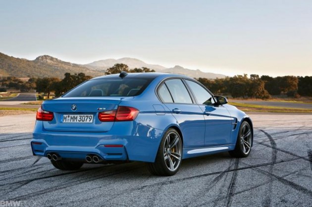 2014 BMW M3-rear
