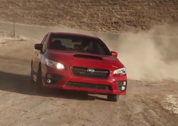 2015 Subaru WRX goes for a rally in the dirt