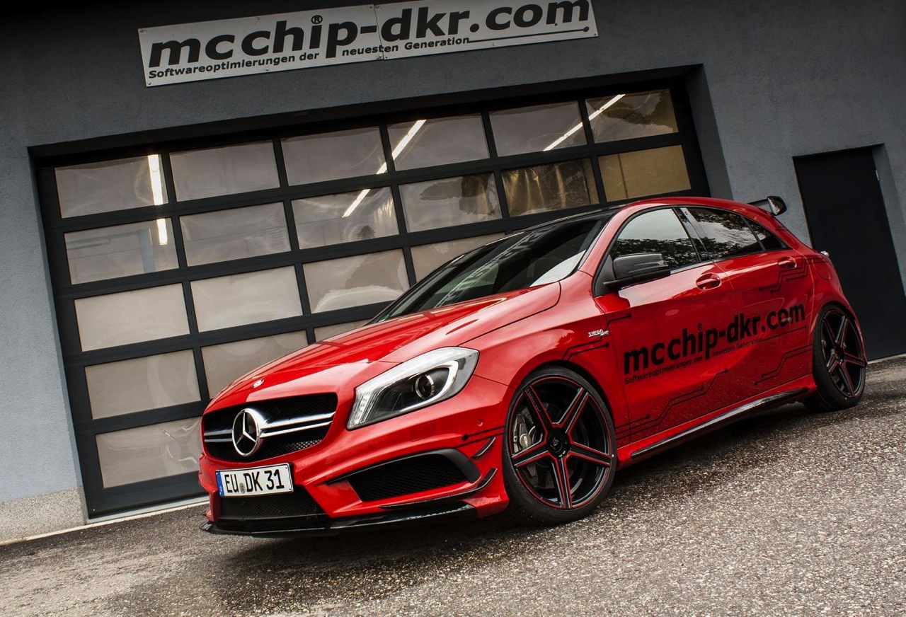 mcchip gives the Mercedes-Benz A 45 AMG V8-like grunt