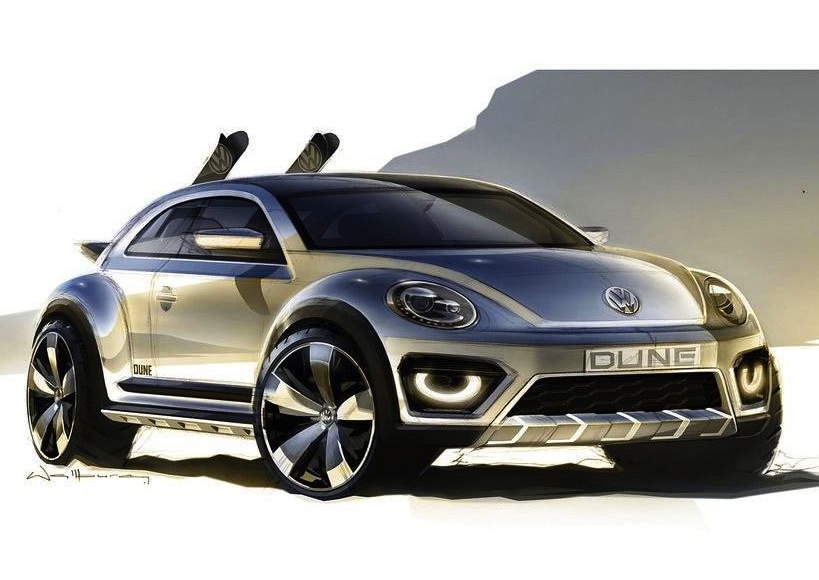 Modern Volkswagen Beetle Dune concept heading to Detroit