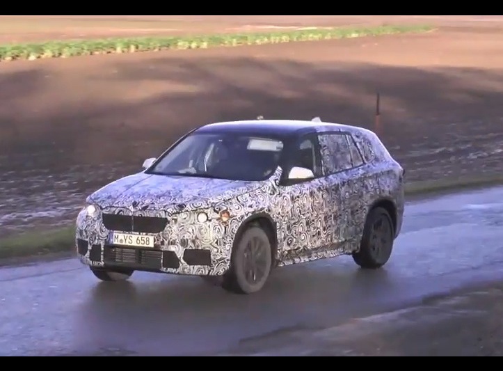 Video: 2015 BMW X1 prototype spotted with FWD