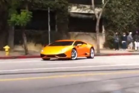 Lamborghini Huracan spotted drifting on the street