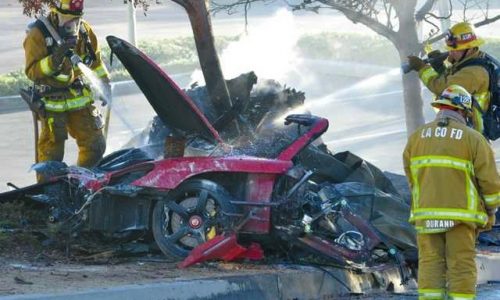 Paul Walker’s car crash occurred at over 160km/h