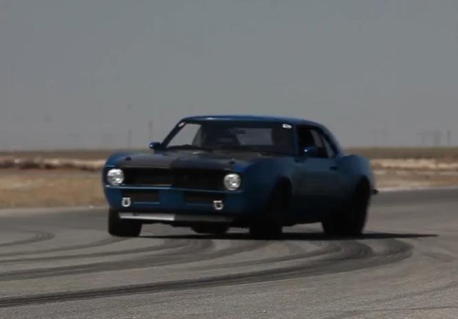 1968 Camaro with an LS7 hits the track