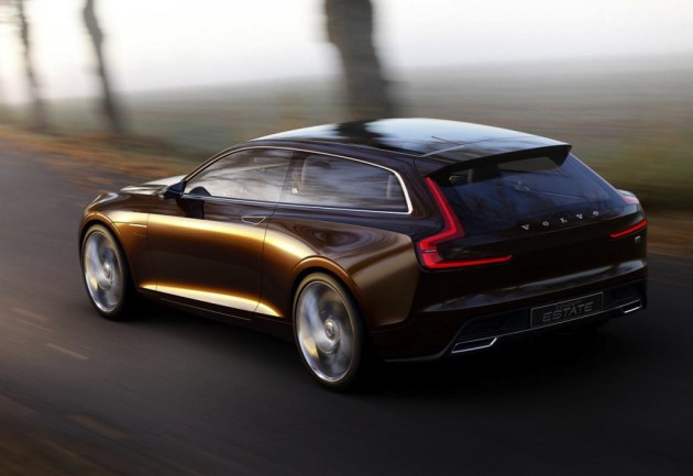 Volvo Concept Estate driving-rear