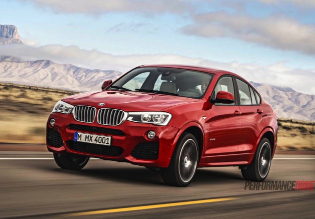 BMW X4 production version-red