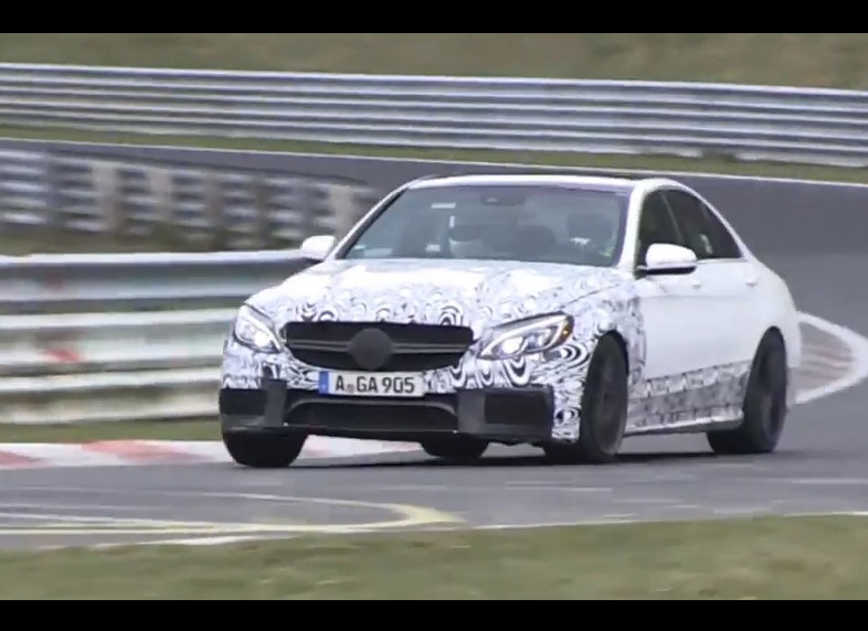 Video: 2015 Mercedes-Benz C 63 AMG prototype looks quick