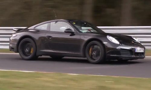 Video: 2015 Porsche 911 prototype with new 4-cylinder engine?