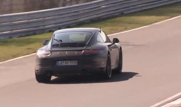 2015 Porsche 911 prototype four-cylinder maybe-rear