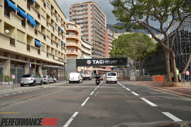 2014 Monaco Monte Carlo F1 track-start finish line