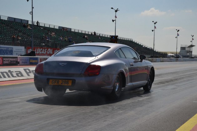 Bentley Continental GT drag car-rear