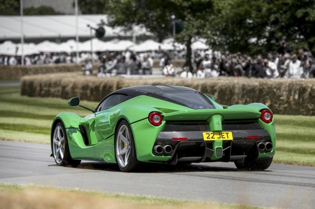 2014 Goodwood Festival of Speed-green LaFerrari rear