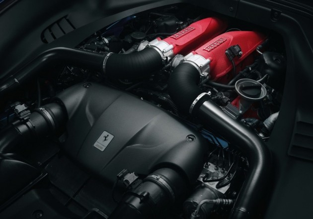 Ferrari California T turbo engine