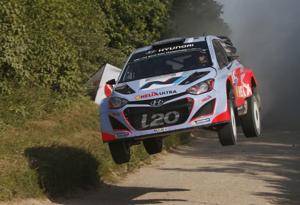 Hyundai takes second podium in its inaugural WRC season