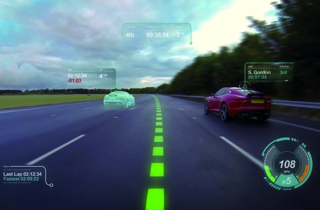 Jaguar reveals Virtual Windscreen with ghost car laps (video)