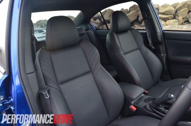 2015 Subaru WRX Premium front seats leather