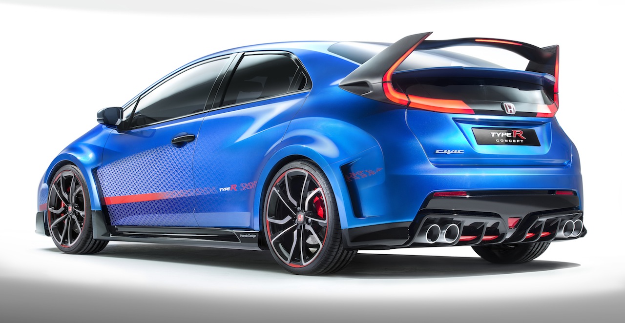 Blue Honda Civic Type R concept set for Paris, new details
