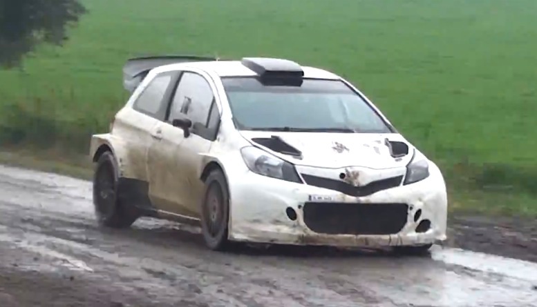 Toyota Yaris WRC car spotted undergoing testing (video)