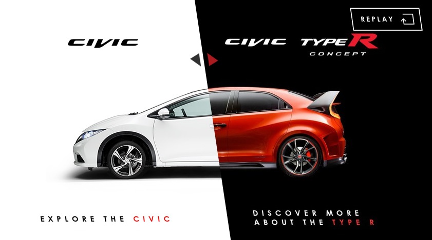 Honda launches clever interactive video for 2015 Civic Type R