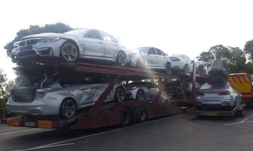 BMW M3 sedans used for Mission Impossible 5, all totalled