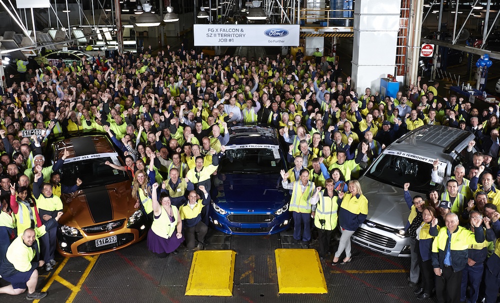2015 Ford Falcon FG X production begins, on sale December 1