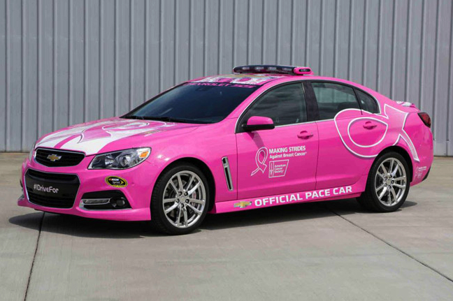 Pink Chevrolet SS and GM unite to fight breast cancer