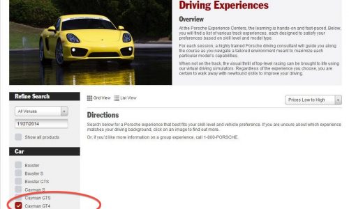 Porsche Cayman GT4 confirmed via website blunder