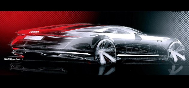 Audi Prologue concept sketch-rear