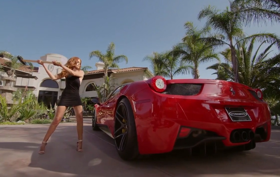 Ferrari 458 ruined by angry girlfriend in Forgiato ad (video)