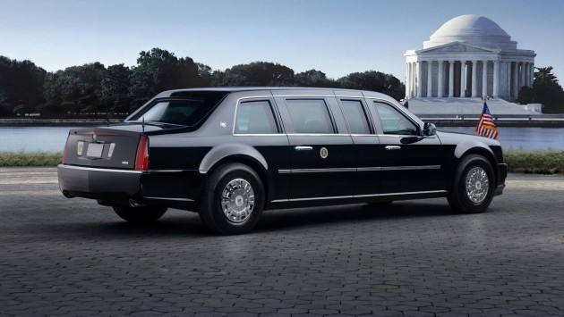 Obama Cadillac The Beast-rear