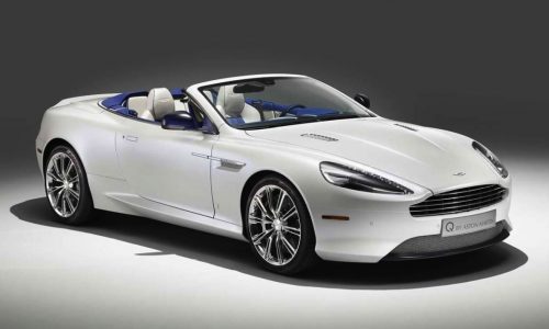 Q by Aston Martin reveals DB9 Volante Morning Frost