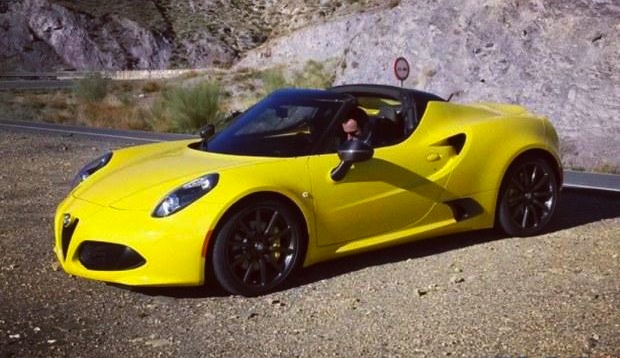 Alfa Romeo 4C Spider production version spotted