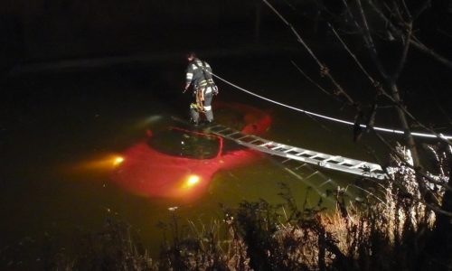 Ferrari F430 crash in Austria ends with supercar submerged in lake