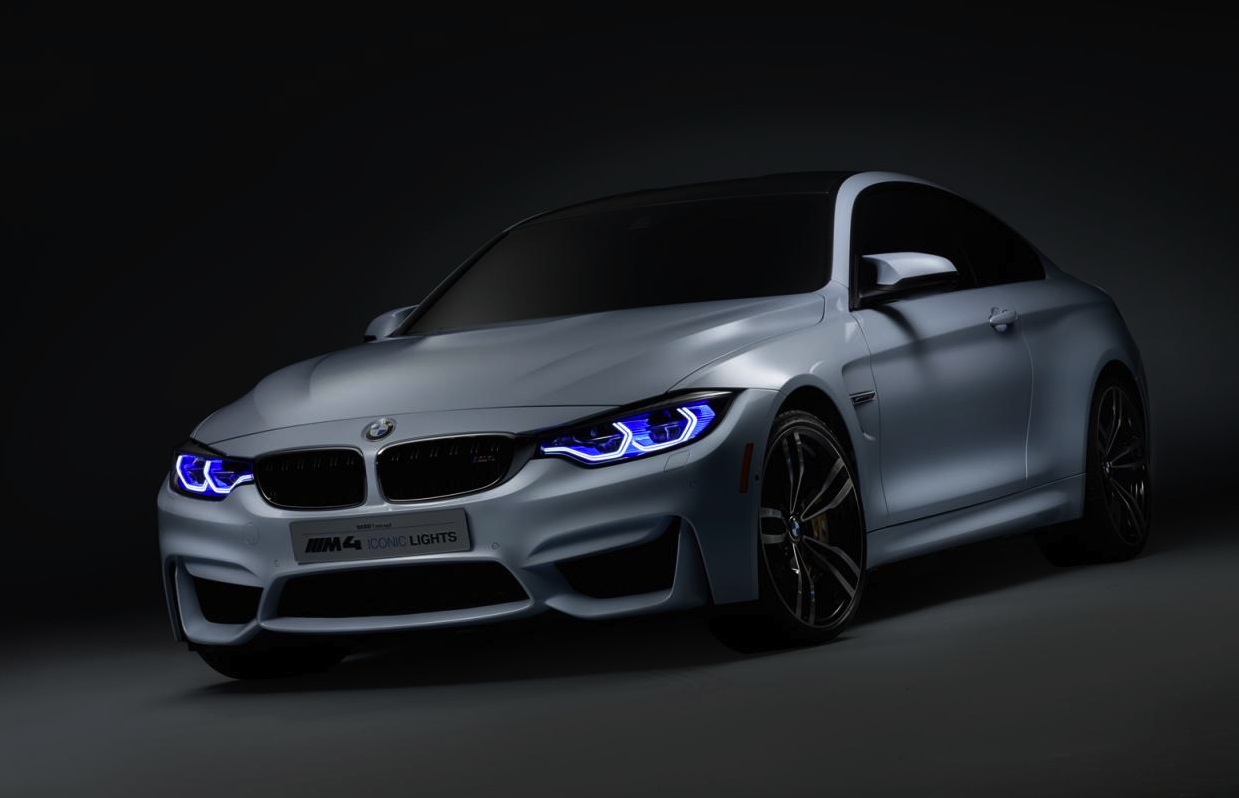 BMW M4 Concept Iconic Lights debuts with laser lights at CES