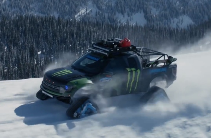 Video: Ken Block gets a new toy, a Ford F-150 RaptorTRAX