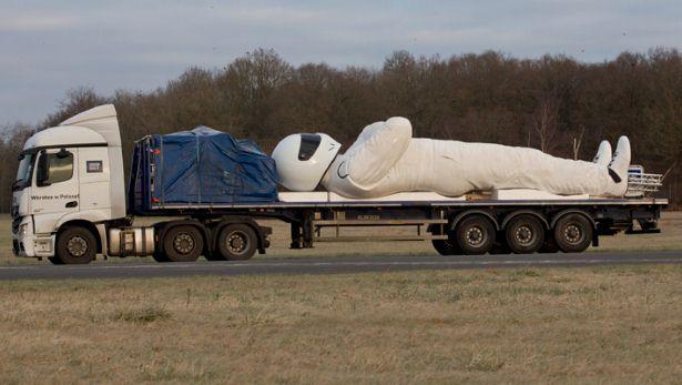 Giant Stig statue being put up in Poland for ‘BBC Brit’ channel