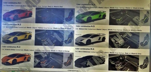 Lamborghini Aventador SV brochure